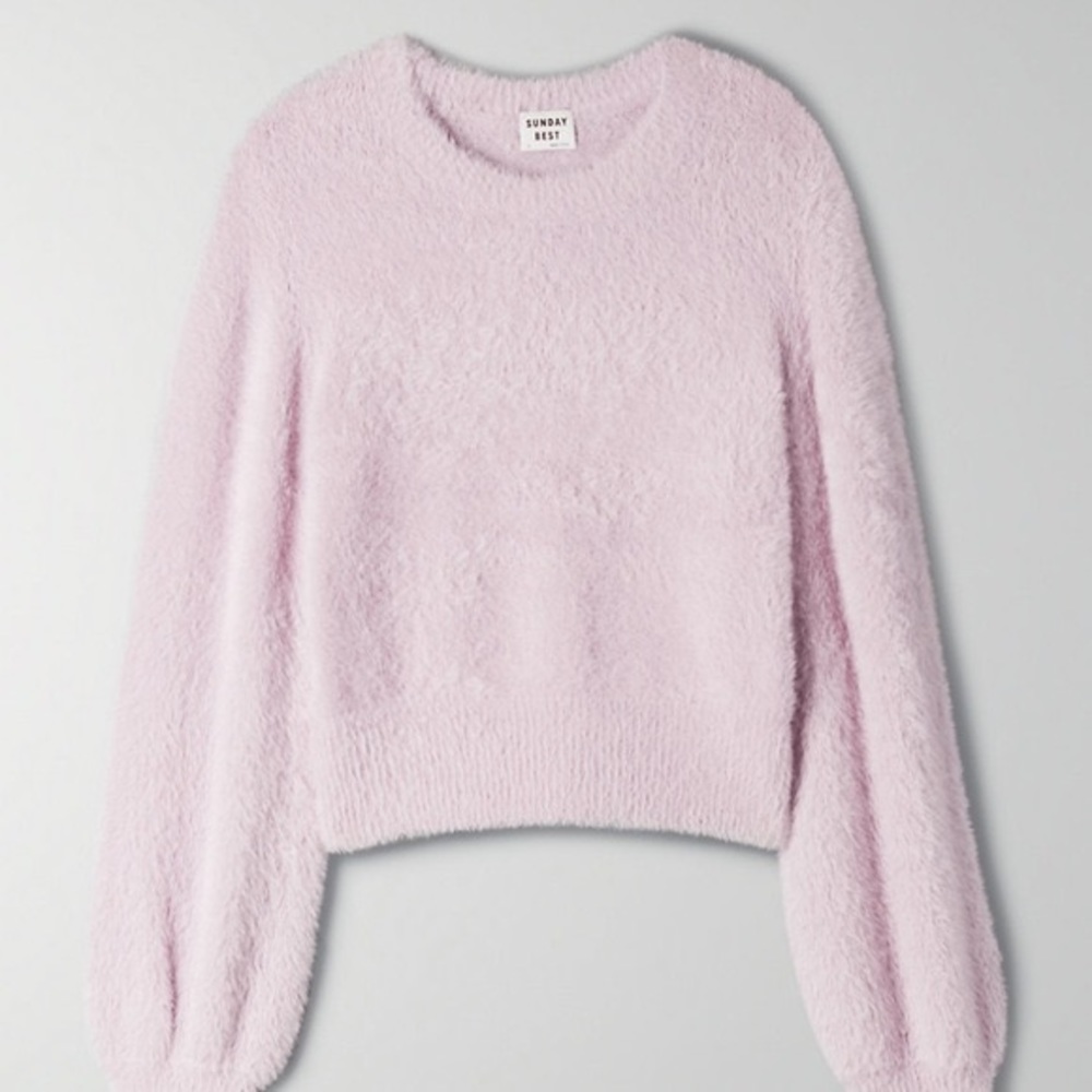 Aritzia Sunday Best Kitten Sweater -Pink